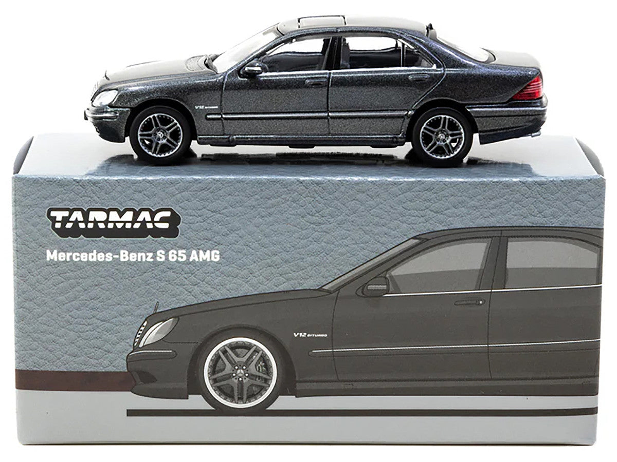 Mercedes-Benz S 65 AMG Tectite Gray Metallic "Global64" Series 1/64 Diecast Model by Tarmac Works-1