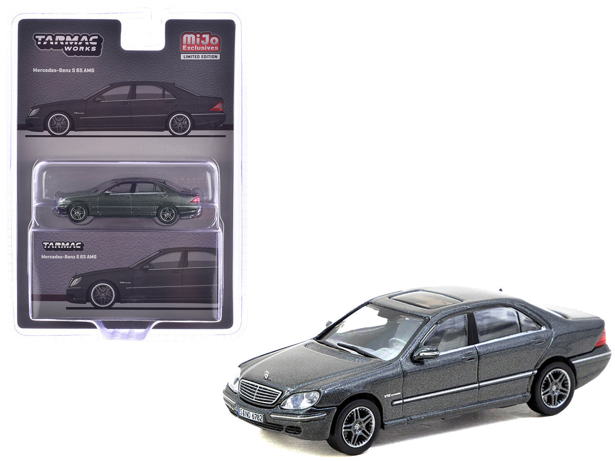 Mercedes-Benz S 65 AMG Tectite Gray Metallic "Global64" Series 1/64 Diecast Model by Tarmac Works-2