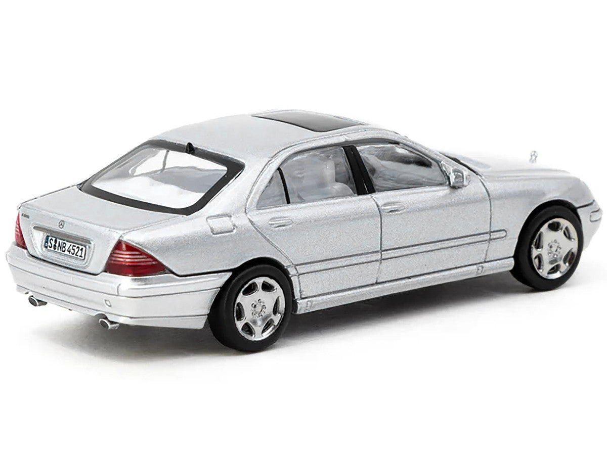 Mercedes-Benz S-Class Brilliant Silver Metallic "Global64" Series 1/64 Diecast Model by Tarmac Works-0