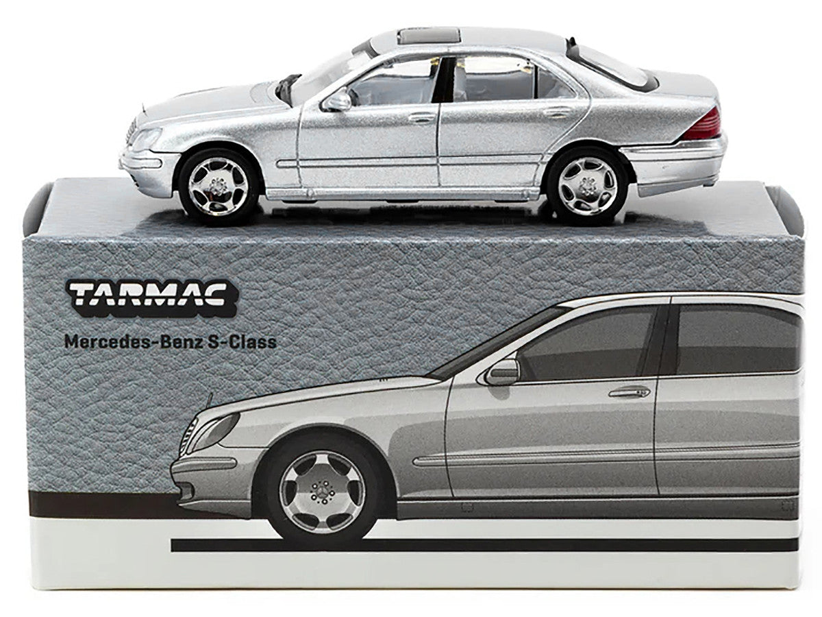 Mercedes-Benz S-Class Brilliant Silver Metallic "Global64" Series 1/64 Diecast Model by Tarmac Works-1
