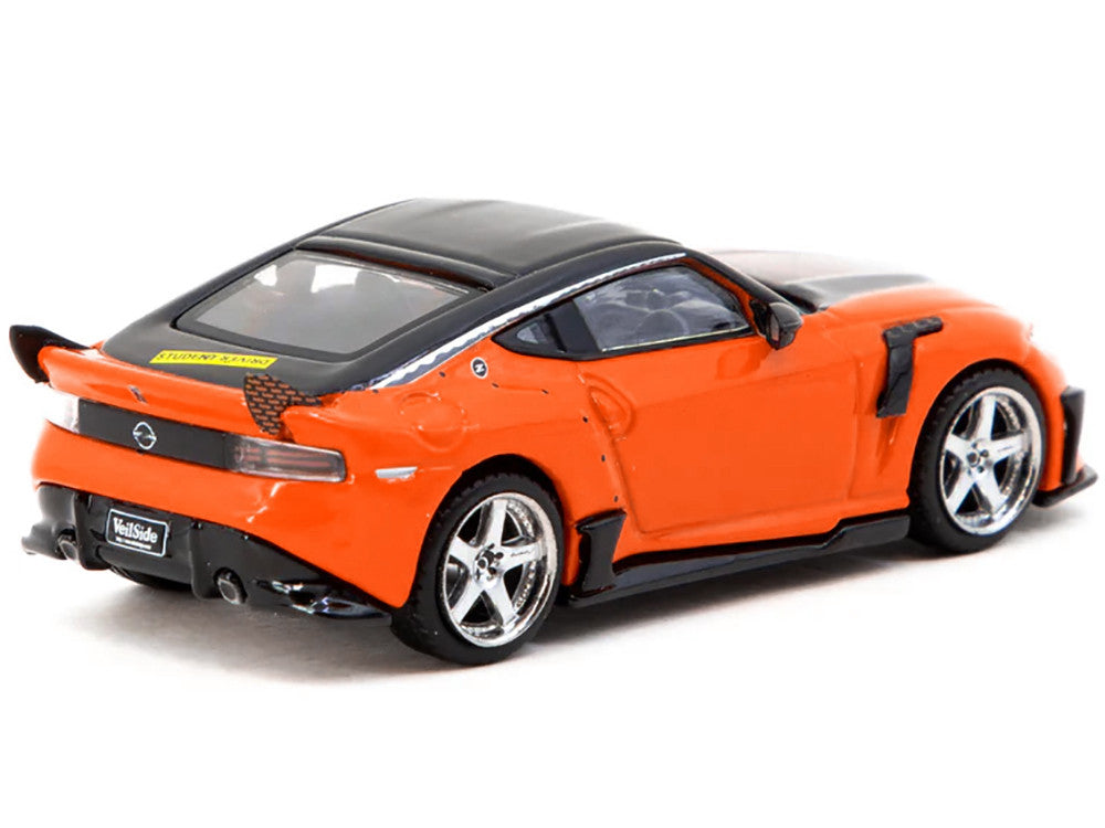 Nissan VeilSide FFZ400 Fairlady Z RHD (Right Hand Drive) Orange with Black Top "Global64" Series 1/64 Diecast Model by Tarmac Works 3