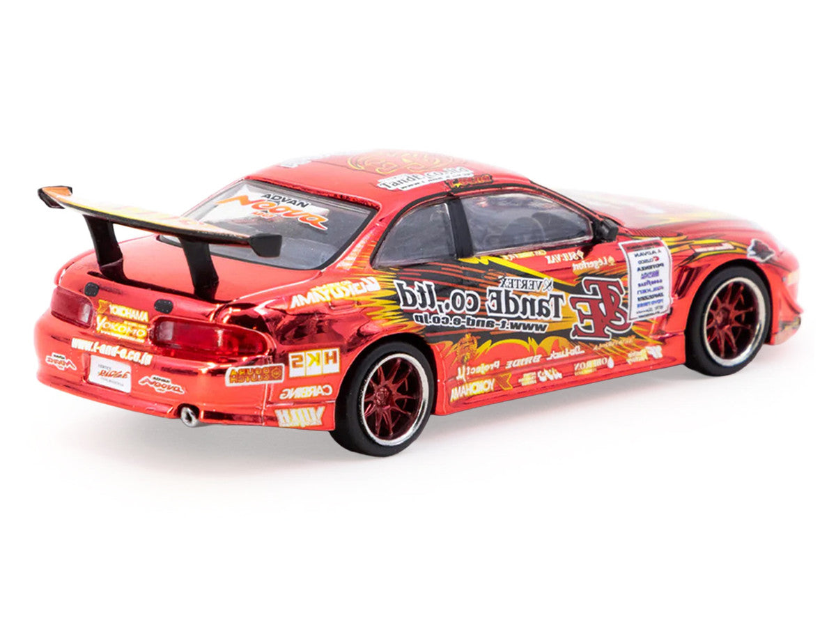 Toyota VERTEX Ridge TE3006 Soarer RHD (Right Hand Drive) Chrome Red with Graphics "Tokyo Auto Salon 2026" "Global64" Series 1/64 Diecast Model Car by Tarmac Works-2