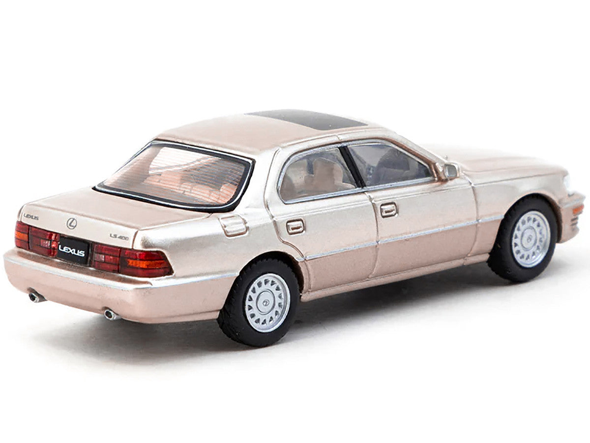 Lexus LS400 (UCF10) RHD (Right Hand Drive) Champagne Beige Metallic "Global64" Series 1/64 Diecast Model by Tarmac Works-0