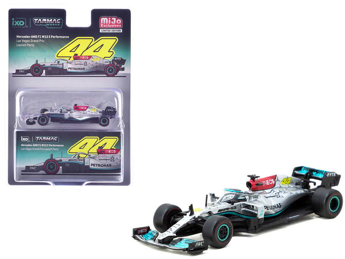 Mercedes-AMG F1 W12 E Performance Formula One F1 "Las Vegas Grand Prix Launch Party" "Global64" Series 1/64 Diecast Model Car by Tarmac Works-2