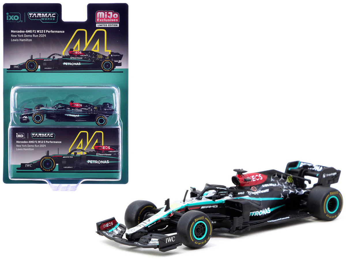 Mercedes-AMG F1 W12 E Performance #44 Lewis Hamilton Formula One F1 "New York Demo Run" (2024) "Global64" Series 1/64 Diecast Model by Tarmac Works-3