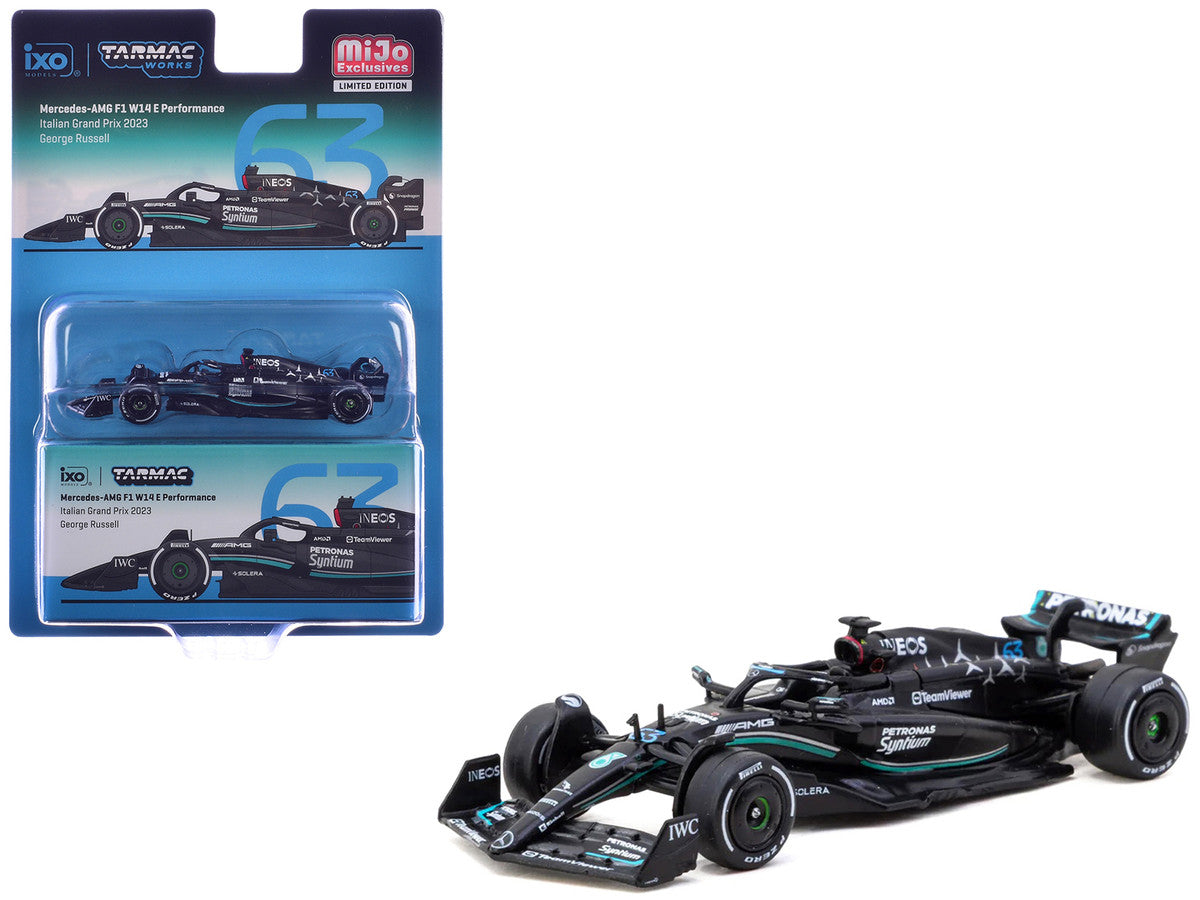 Mercedes-AMG F1 W14 E Performance #63 George Russell Formula One F1 "Italian GP" (2023) "Global64" Series 1/64 Diecast Model Car by Tarmac Works