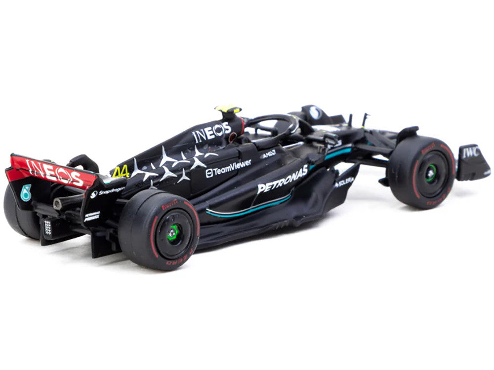 Mercedes-AMG F1 W14 E Performance #44 Lewis Hamilton Pole Position Formula One F1 "Hungarian GP" (2023) "Global64" Series 1/64 Diecast Model Car by Tarmac Works-0