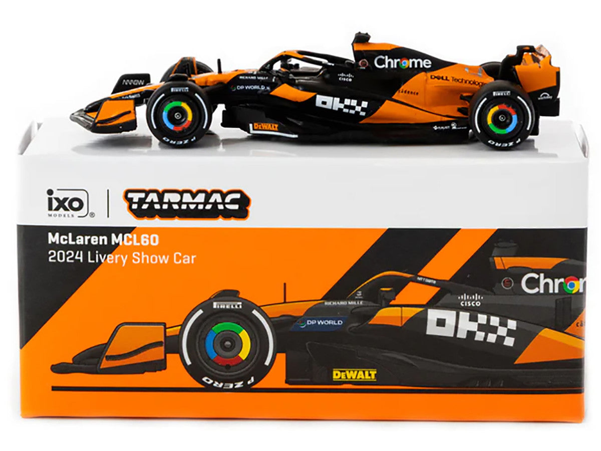 McLaren MCL60 Formula One F1 "2024 Livery Show Car" "Global64" Series 1/64 Diecast Model Car by Tarmac Works-1