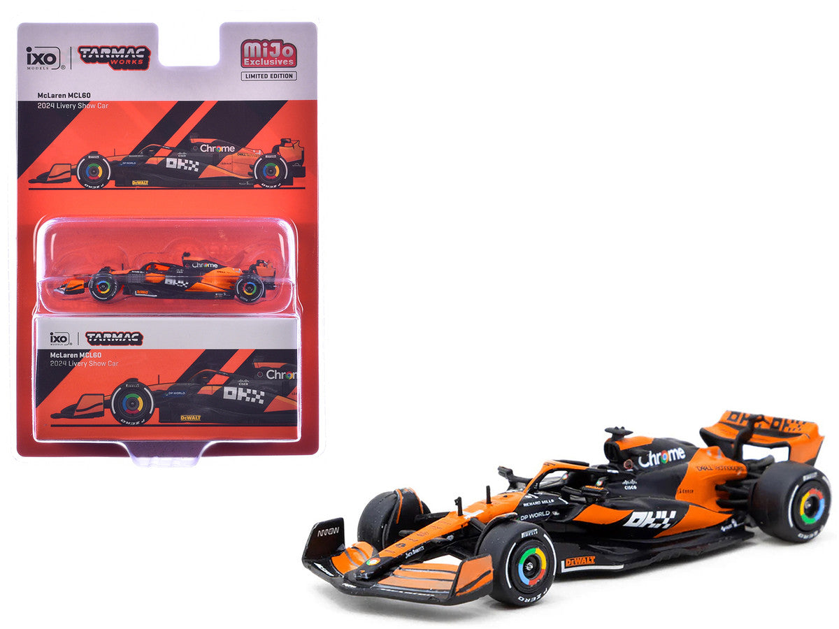 McLaren MCL60 Formula One F1 "2024 Livery Show Car" "Global64" Series 1/64 Diecast Model Car by Tarmac Works-2