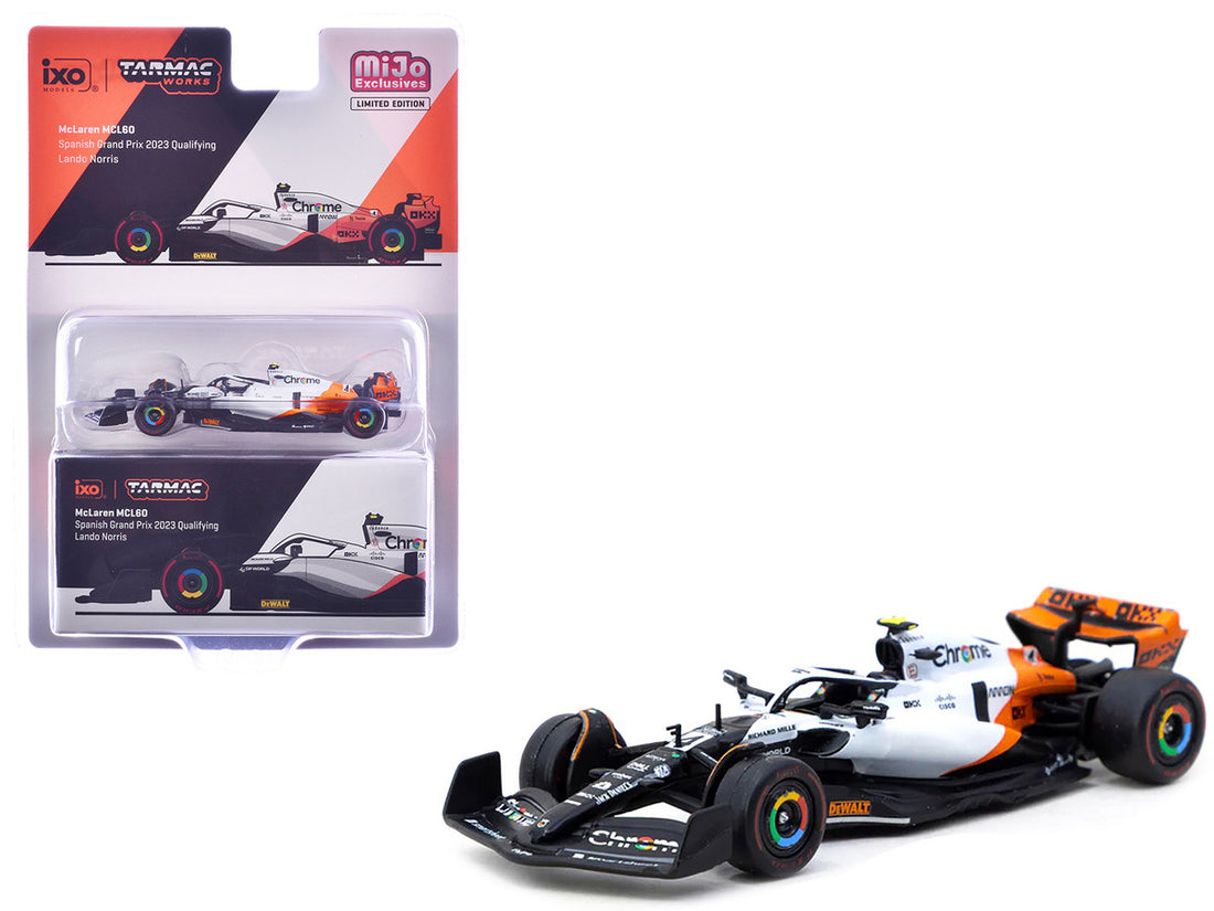 McLaren MCL60 #4 Lando Norris 3rd Place Formula One F1 "Spanish GP Qualifying" (2023) "Global64" Series 1/64 Diecast Model by Tarmac Works-2