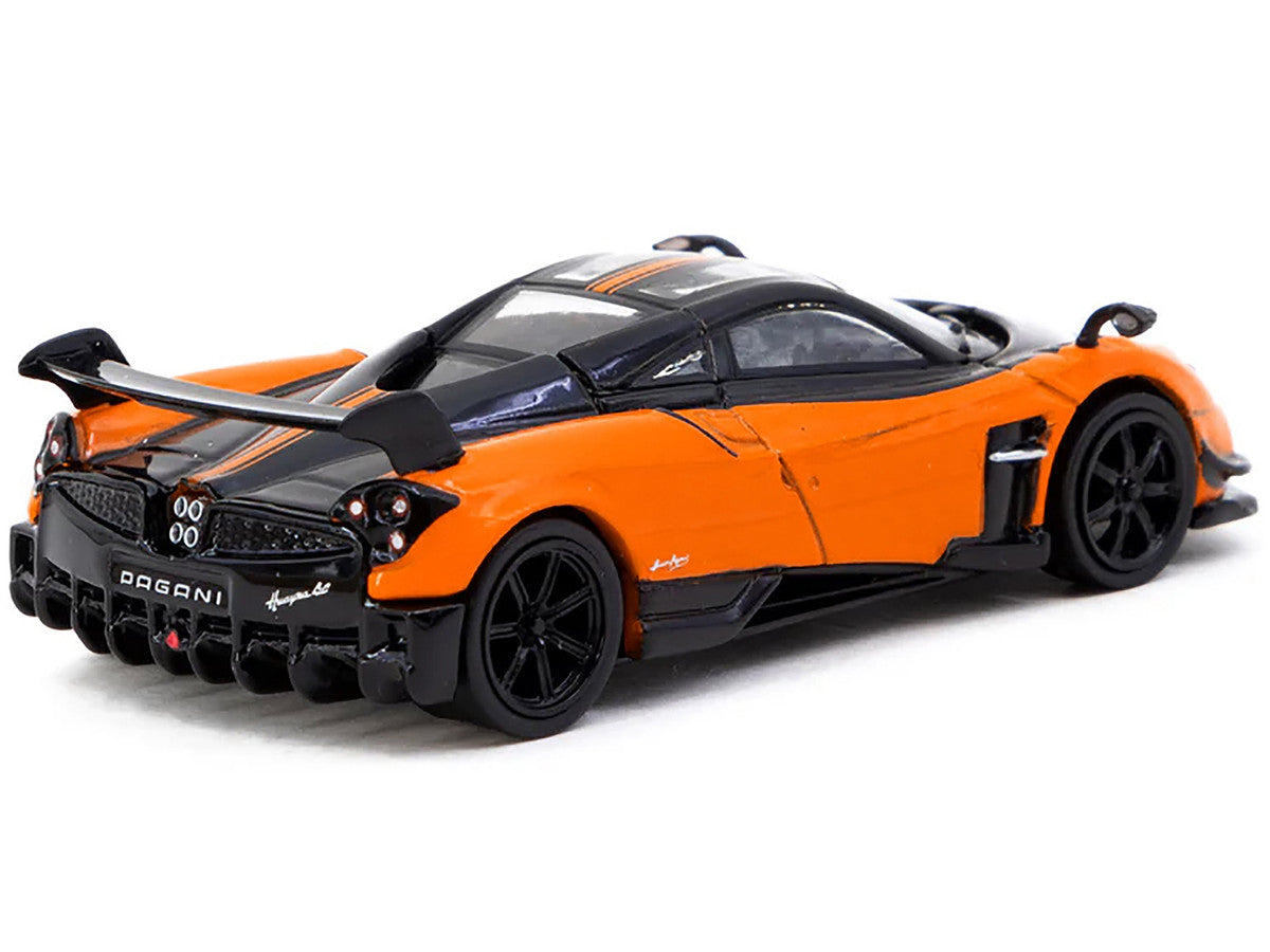 Pagani Huayra BC Arancio Saint Tropez Orange and Black "Global64" Series 1/64 Diecast Model by Tarmac Works-0