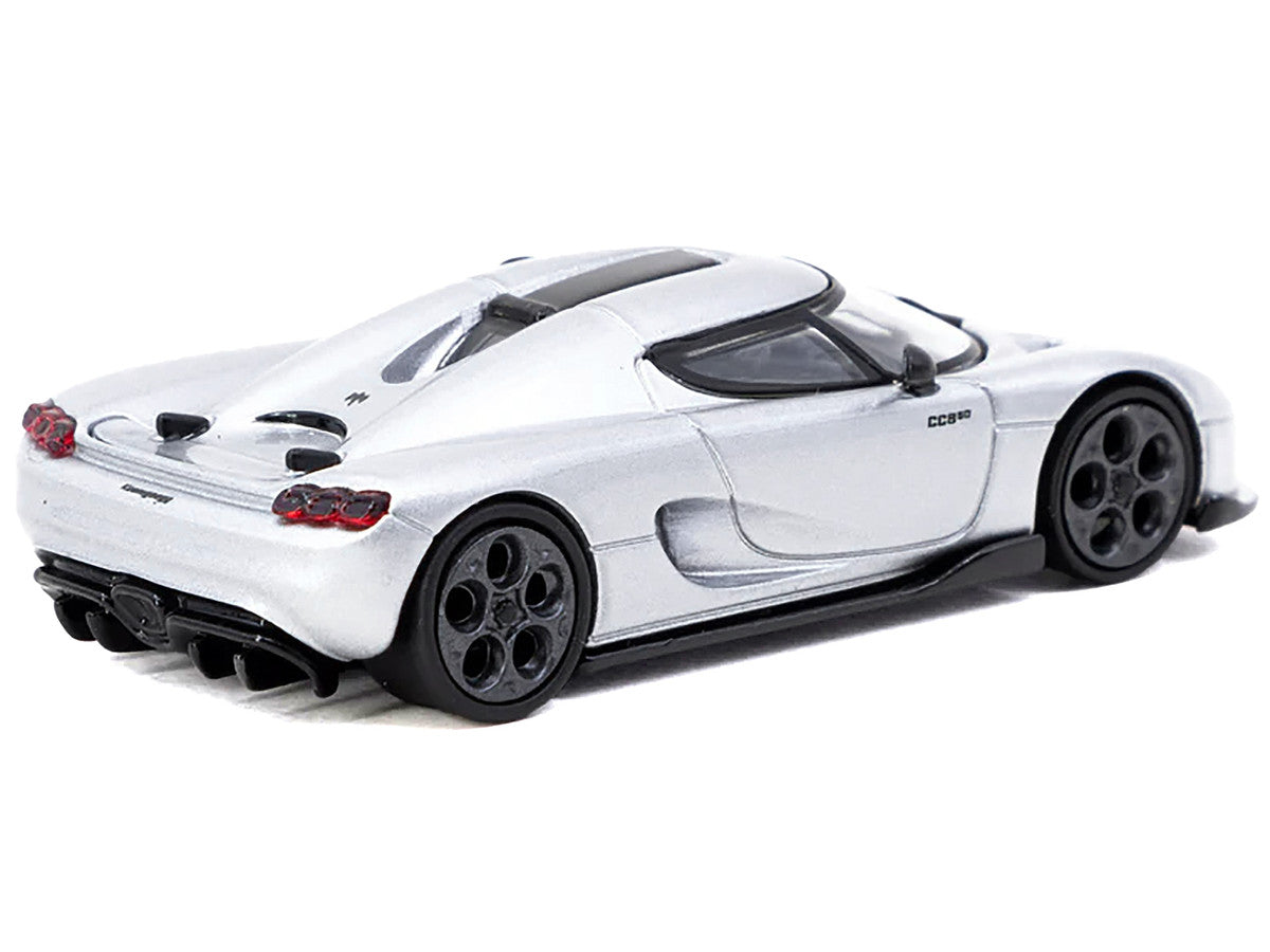 Koenigsegg CC850 Silver Metallic "Global64" Series 1/64 Diecast Model by Tarmac Works-0