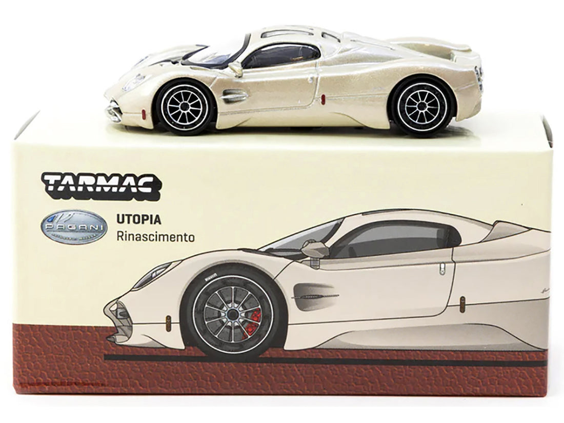 Pagani Utopia Rinascimento Silver Metallic "Global64" Series 1/64 Diecast Model by Tarmac Works-1