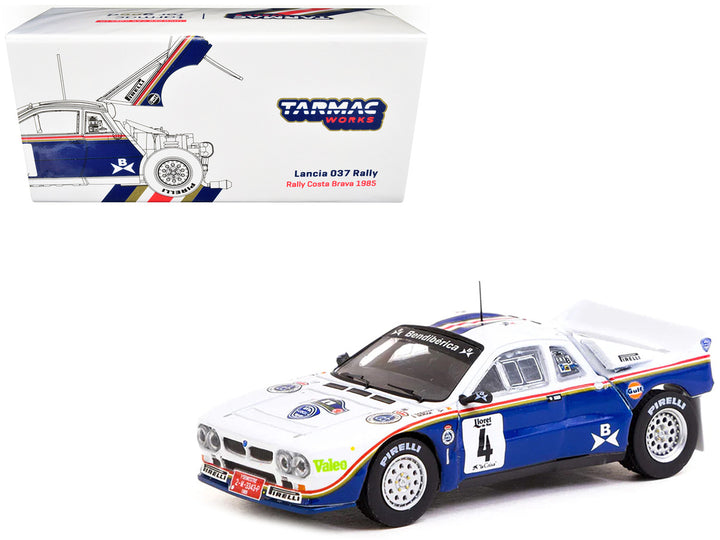 Lancia 037 #4 Salvador Servia - Jordi Sabater Third Place Rally Costa Brava (1985) "Hobby64" Series 1/64 Diecast Model Car by Tarmac Works-0