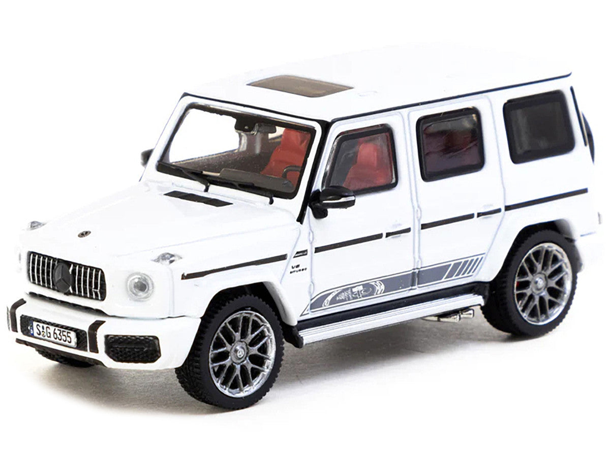 Mercedes-AMG G 63 "Edition 55" White "Road64" Series 1/64 Diecast Model Car by Tarmac Works-1