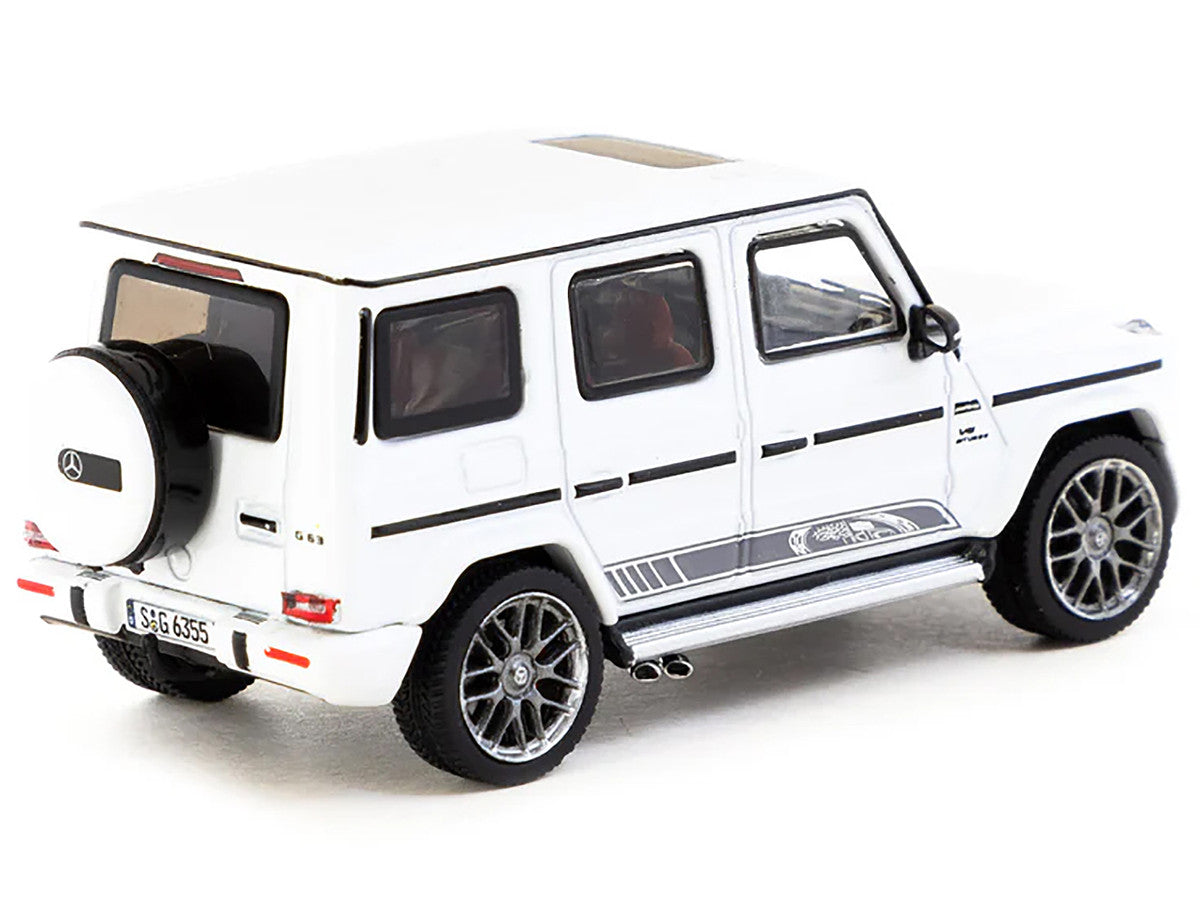 Mercedes-AMG G 63 "Edition 55" White "Road64" Series 1/64 Diecast Model Car by Tarmac Works-2