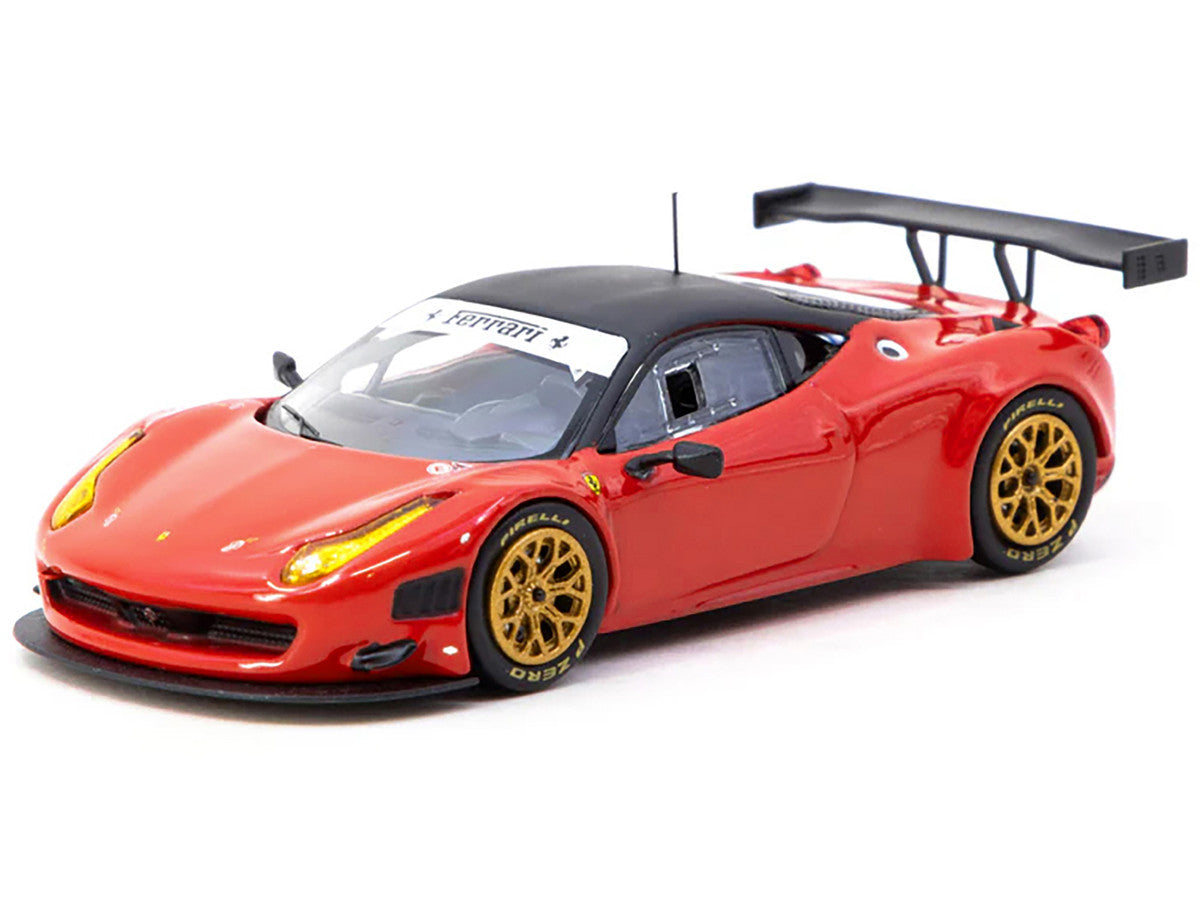 Ferrari 458 Italia GT3 Red with Black Top "Road64" Series 1/64 Diecast Model Car by Tarmac Works 2