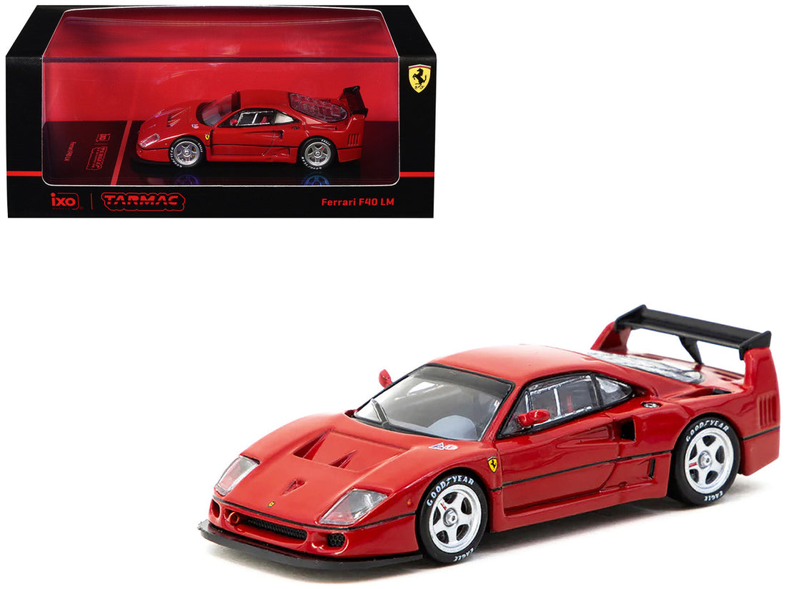 Ferrari F40 LM Red "Road64" Series 1/64 Diecast Model Car by Tarmac Works-0