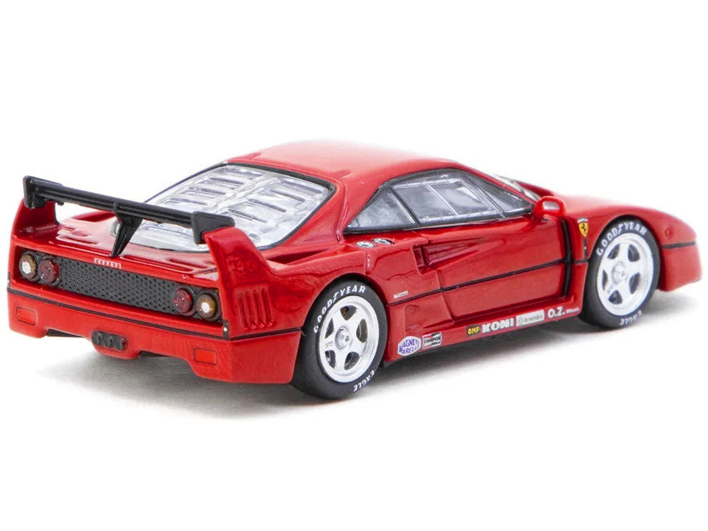 Ferrari F40 Red "Road64" Series 1/64 Diecast Model Car by Tarmac Works-0