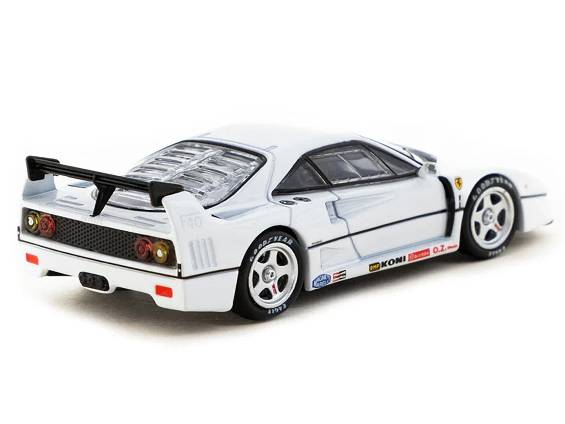 Ferrari F40 White "Road64" Series 1/64 Diecast Model Car by Tarmac Works-2