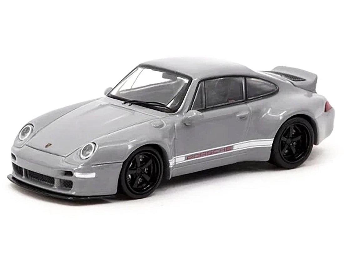 Gunther Werks 993 Gray "Road64" Series 1/64 Diecast Model Car by Tarmac Works-1