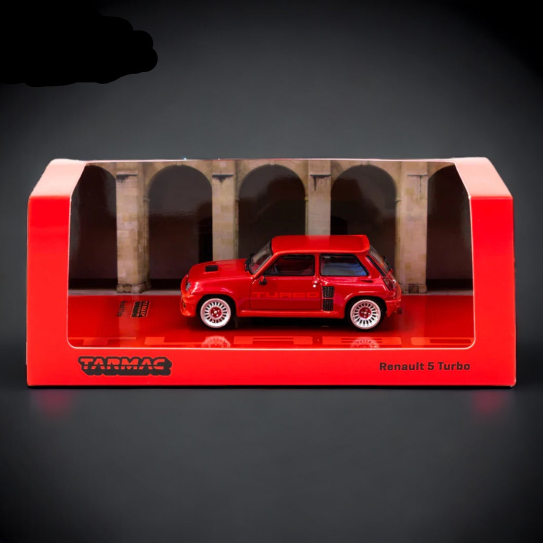 Renault 5 Turbo in Red 1:64 by Tarmac Works T64R-TL060-RED Package View