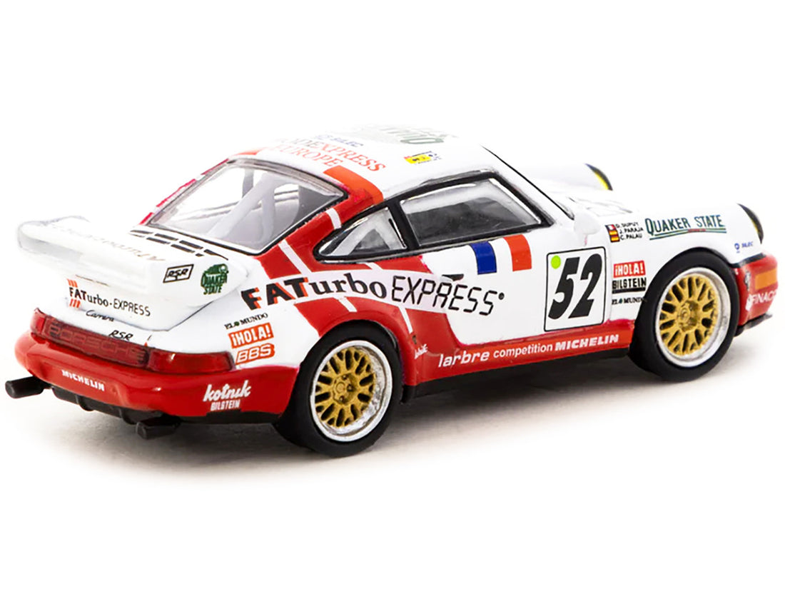 Porsche 911 RSR 3.8 #52 Jesus Pareja - Dominique Dupuy - Carlos Palau "24 Hours of Le Mans" (1994) "Collab64" Series 1/64 Diecast Model Car by Schuco & Tarmac Works-1