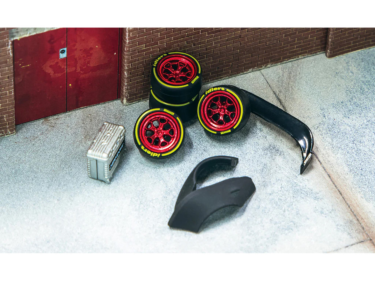 "Rotiform HUR" Wheels and Parts Designed for RWB Models for 1/64 Model Cars by Tarmac Works-1