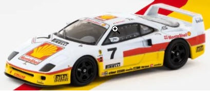 Ferrari F40 GT Italian GT Championship 1993 Shell #7 1:64 Diecast Model - By Tarmac Works