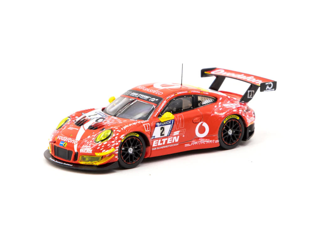 Porsche 911 GT3 R Nurburgring 24h 2018 #2 1:64 Scale Diecast Model by Tarmac Works