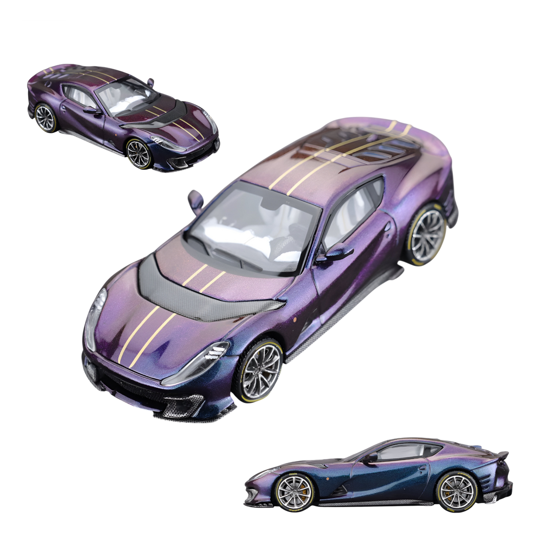 Ferrari 812C Chameleon Purple 1:64 by TOC 
