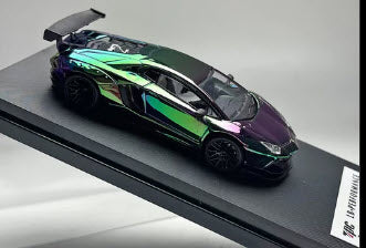 Lamborghini Aventador LB700 Discolored Purple 1:64 Scale Diecast Model by TPC