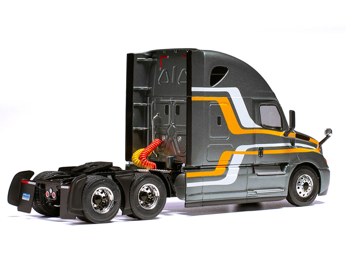 2018 Freightliner Cascadia Truck Tractor Gray Metallic with Stripes 1/43 Diecast Model by IXO Models-2