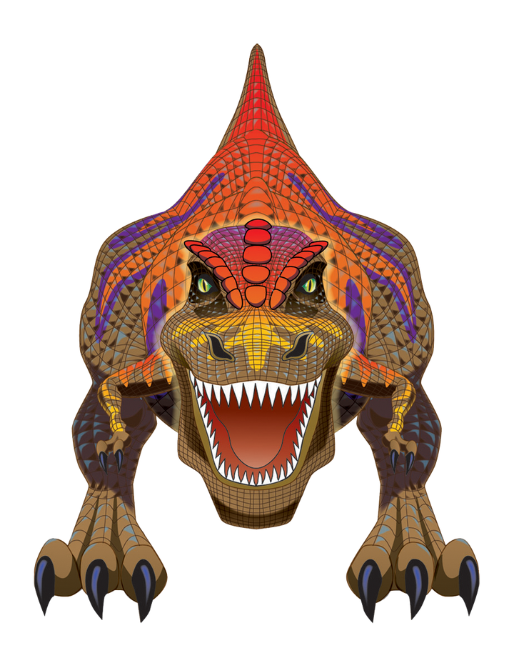 Kites - DinoSaur 44 inch tall Nylon T-Rex  Kite