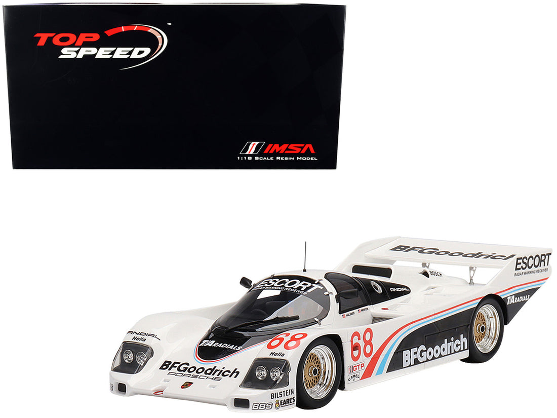 Porsche 962 #68 Darin Brassfield - John Morton "BFGoodrich" IMSA Road America 500 Miles (1986) 1/18 Model Car by Top Speed-0