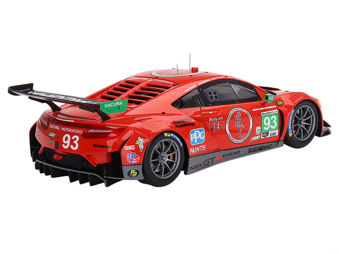 Acura NSX GT3 EVO22 #93 Ryan Briscoe - Danny Formal - Ashton Harrison - Kyle Marcelli "Racers Edge Motorsports with WTRAndretti" IMSA "24 Hours of Daytona" (2023) 1/18 Model Car by Top Speed-3