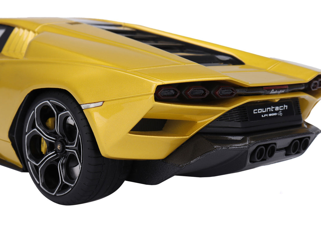 Lamborghini Countach LPI 800-4 New Giallo Orion Gold Metallic 1/18 Model Car by Top Speed 2