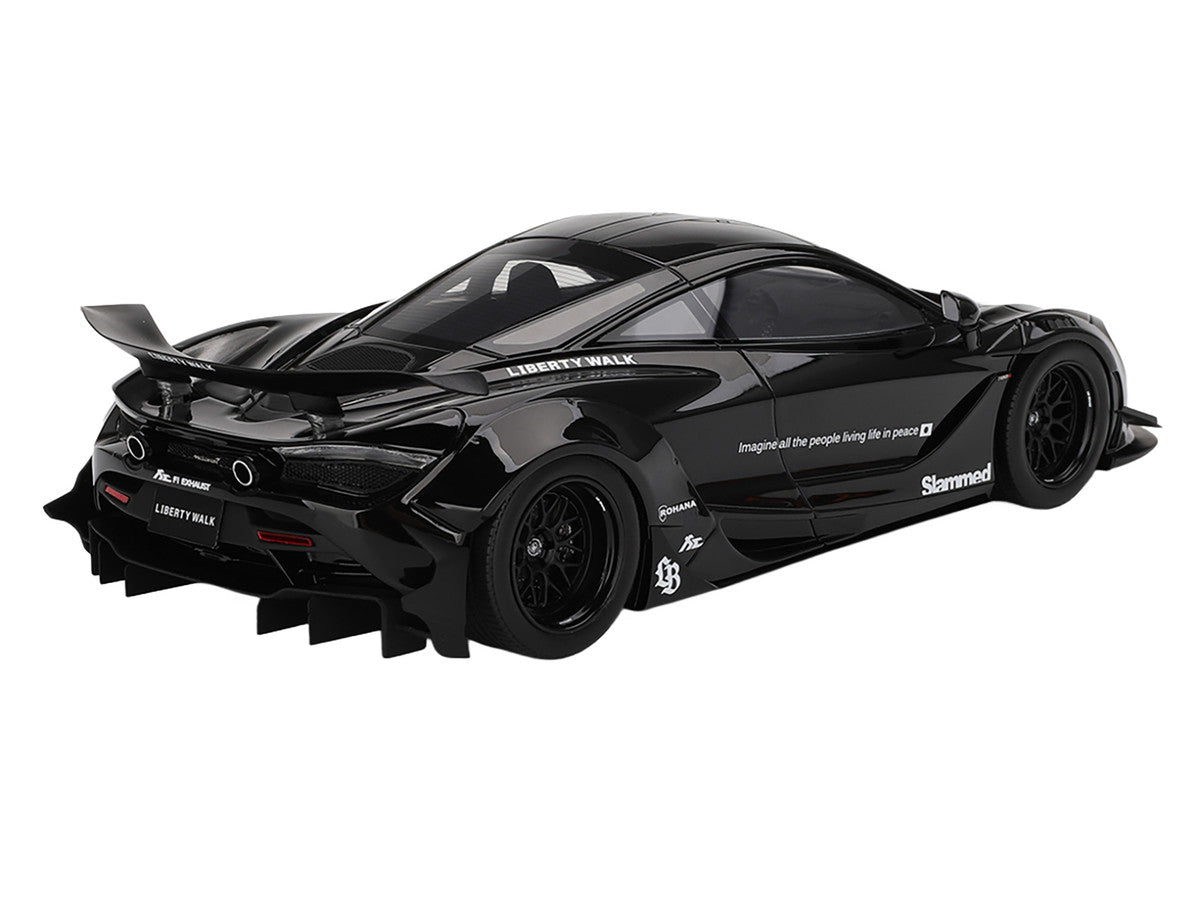 McLaren 720S "LB-Works" Black "Tokyo Auto Salon 2024" 1/18 Model Car by Top Speed 3