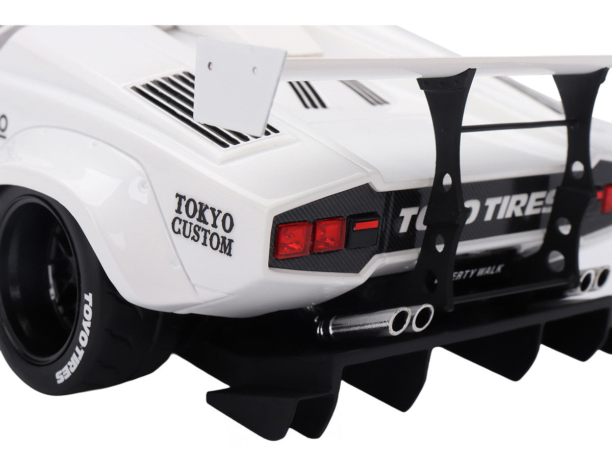 Lamborghini Countach LB-WORKS #41 White "2024 Tokyo Auto Salon" 1/18 Model Car by Top Speed