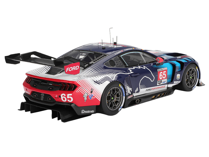Ford Mustang GT3 #65 Christopher Mies - Dennis Olsen - Frederic Vervisch "Ford Multimatic Motorsports" GTD Pro Class Winner IMSA "24 Hours of Daytona" (2025) 1/18 Model Car by Top Speed 2