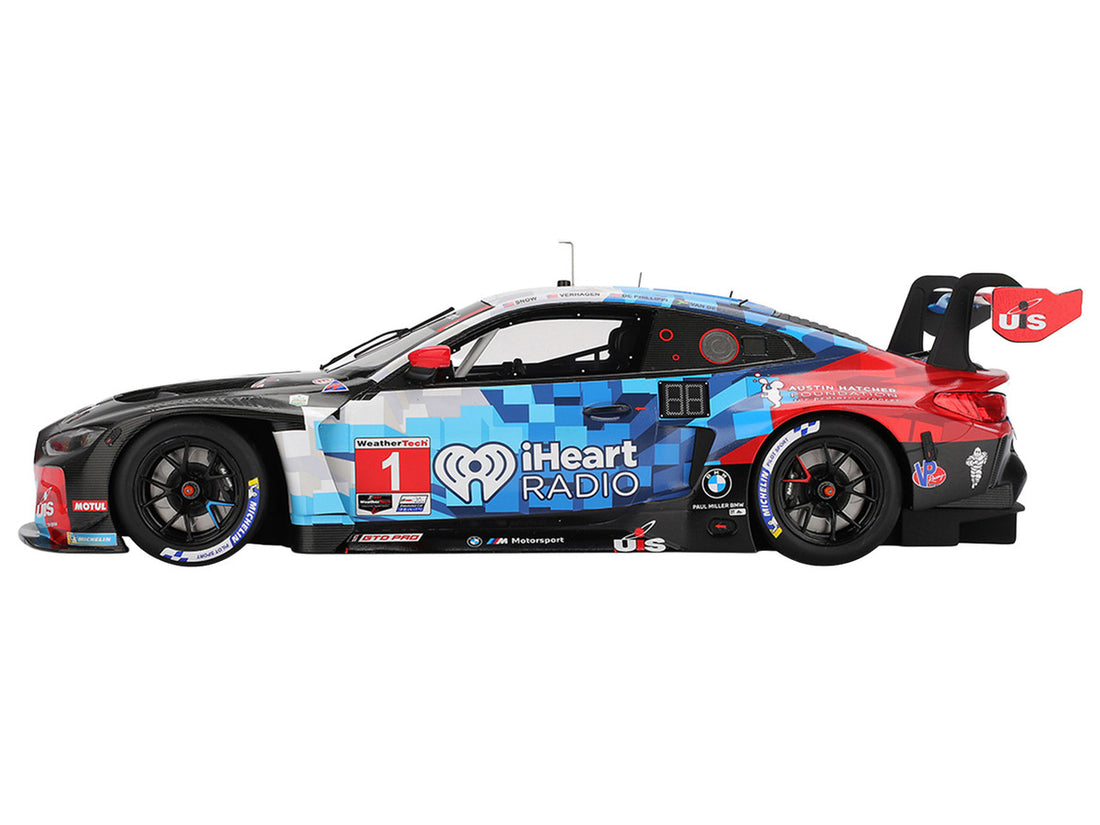 BMW M4 GT3 EVO #1 Connor De Phillippi - Madison Snow - Neil Verhagen - Kelvin van der Linde "Paul Miller Racing" IMSA "24 Hours of Daytona" (2025) 1/18 Model Car by Top Speed 4