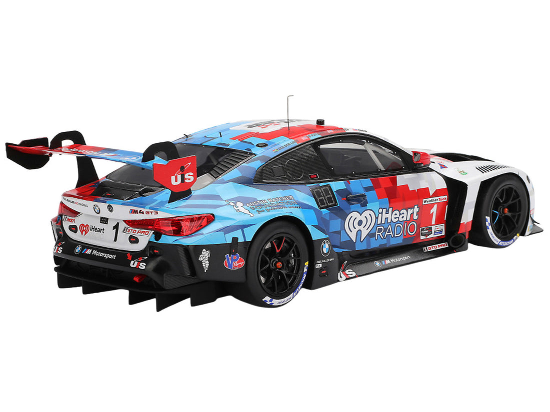BMW M4 GT3 EVO #1 Connor De Phillippi - Madison Snow - Neil Verhagen - Kelvin van der Linde "Paul Miller Racing" IMSA "24 Hours of Daytona" (2025) 1/18 Model Car by Top Speed 5