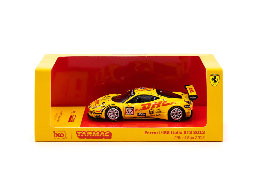 Ferrari 458 Italia GT3 24 Hour of Spa 2013 DHL 1:64 Diecast Model