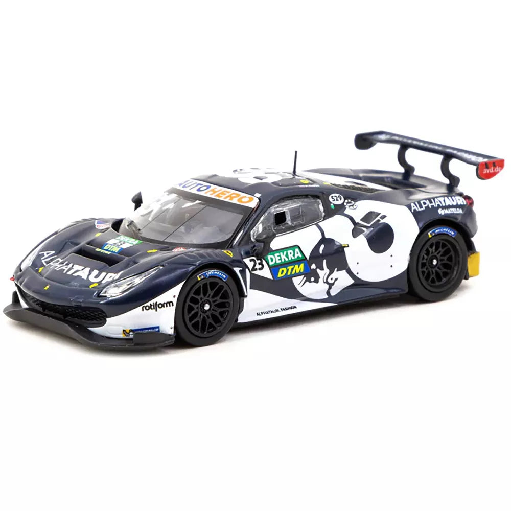 Ferrari 488 GT3 DTM 2021 Alex Albon 1:64 Diecast - By Tarmac Works Hobby64 Side View 