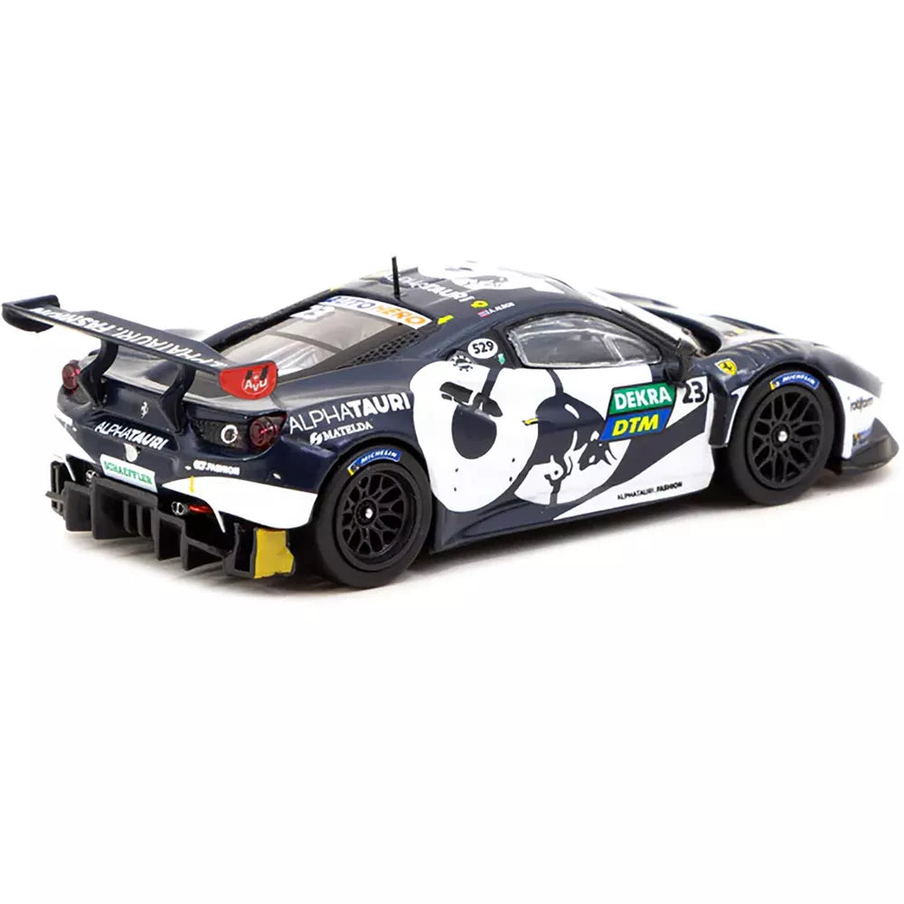 Ferrari 488 GT3 DTM 2021 Alex Albon 1:64 Diecast - By Tarmac Works Hobby64 Rear View