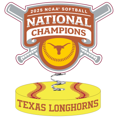 Texas Longhorns 2025 Softball National Champions Bobbleheads 3