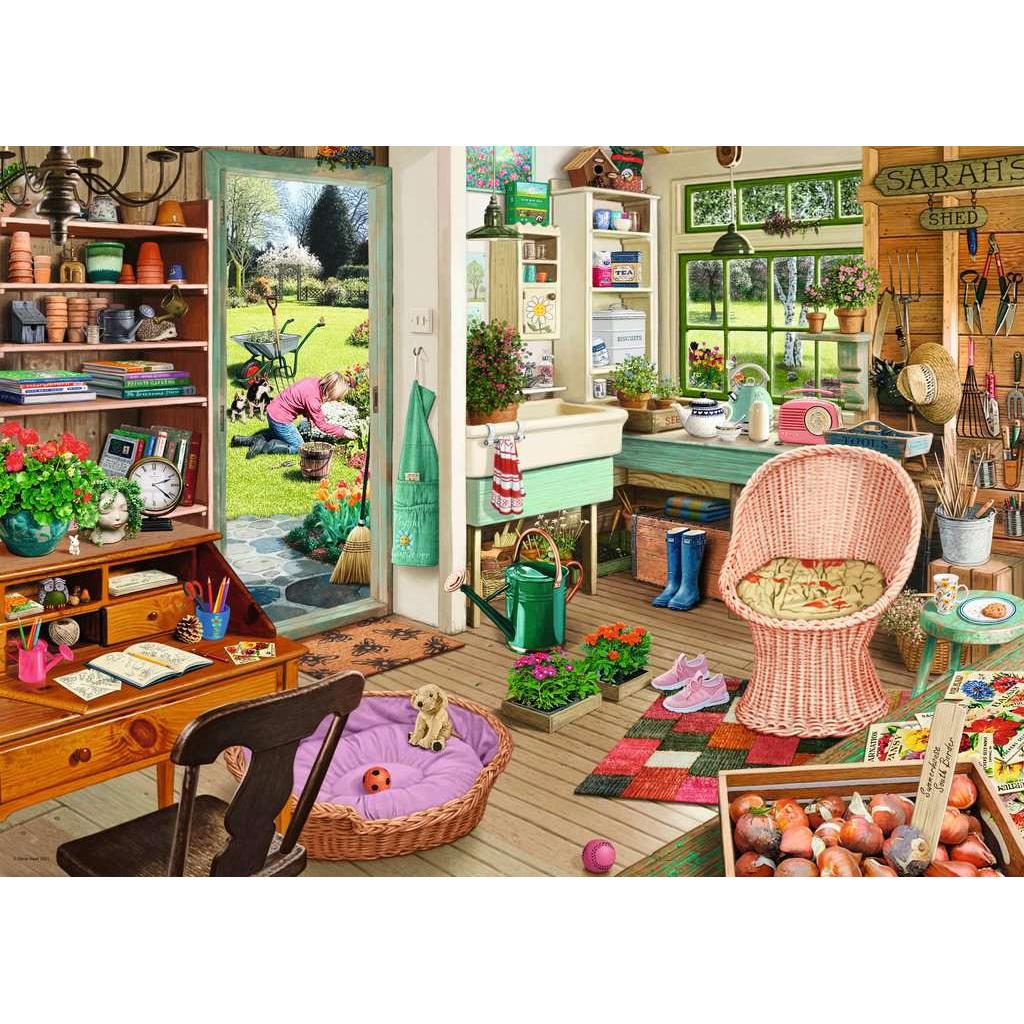 El cobertizo del jardinero "Mi refugio" Rompecabezas de 1000 piezas Ravensburger