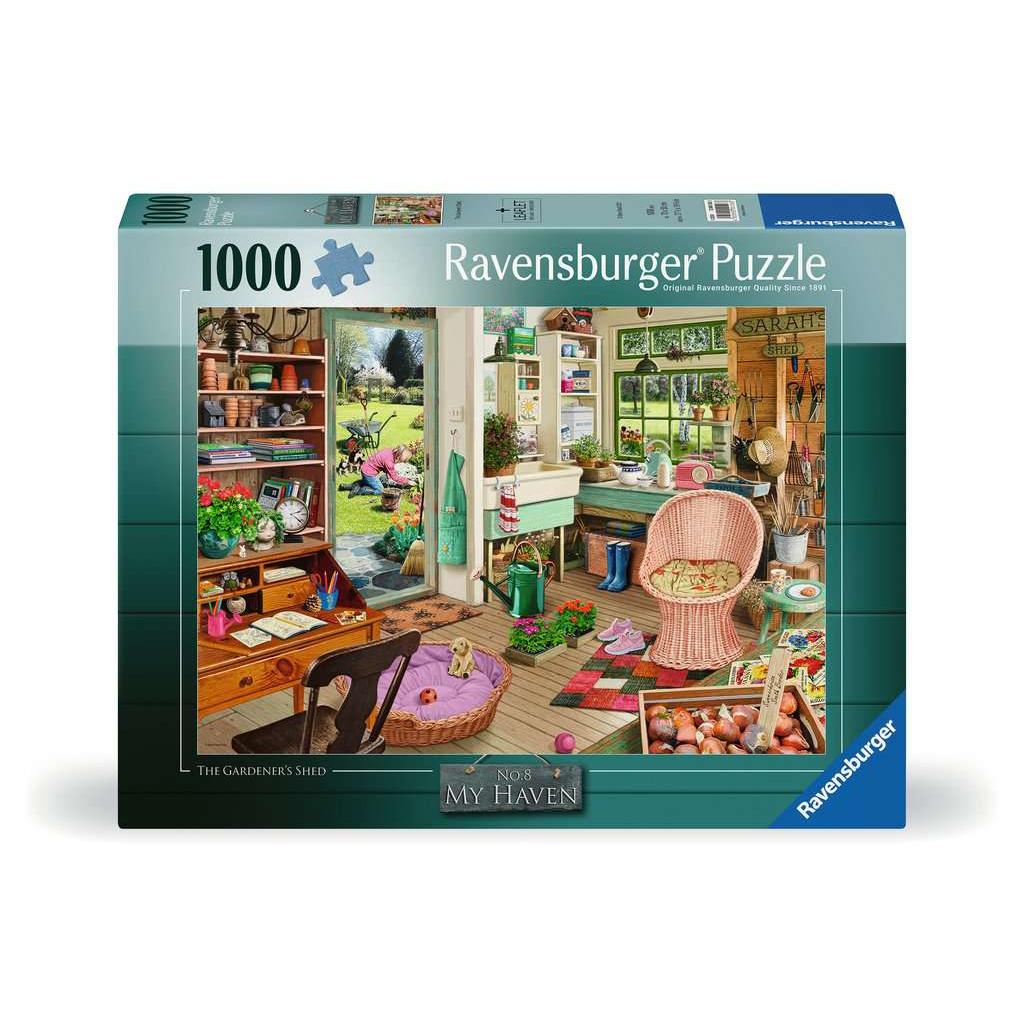 El cobertizo del jardinero "Mi refugio" Rompecabezas de 1000 piezas Ravensburger