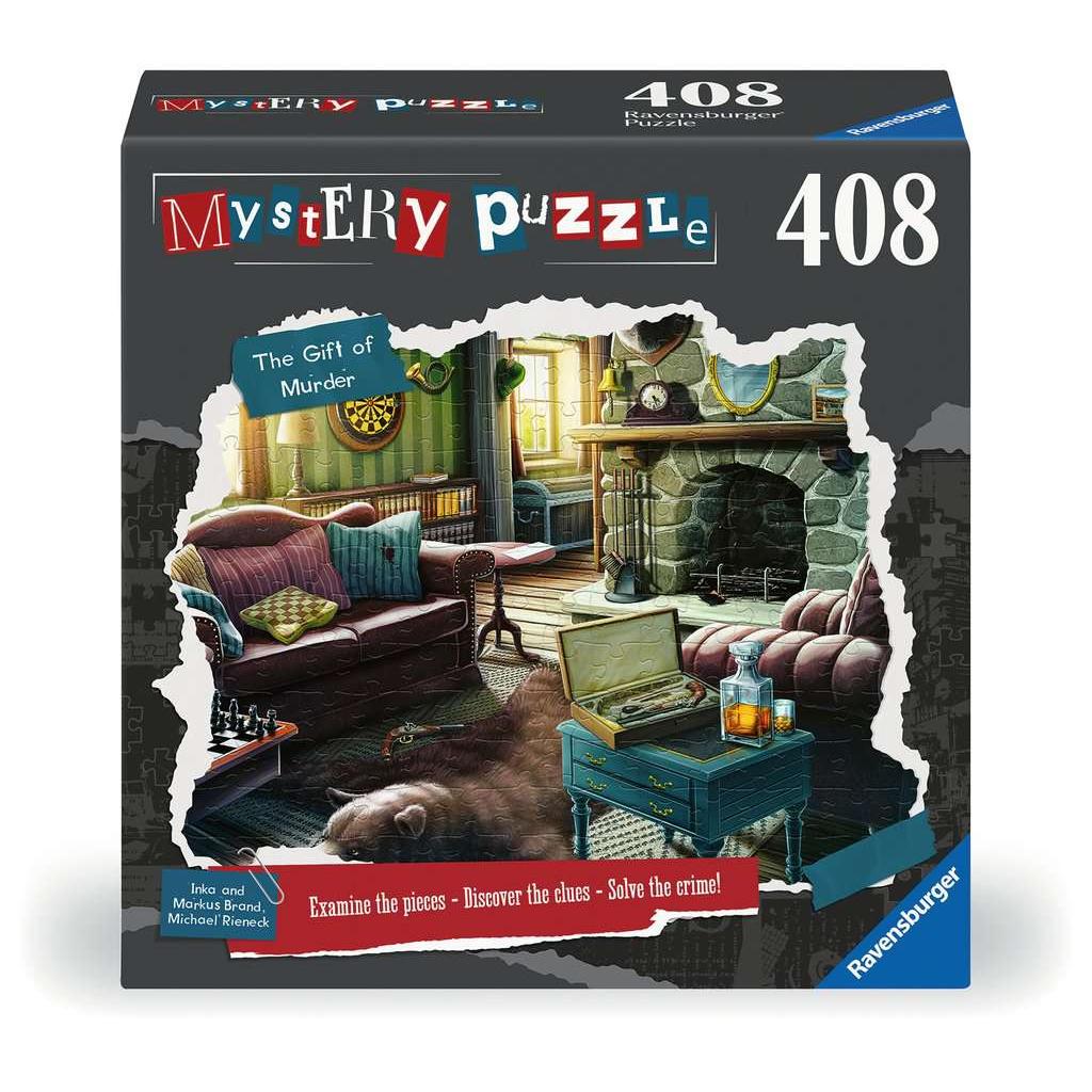El regalo del asesinato: rompecabezas misterioso de 408 piezas de Ravensburger
