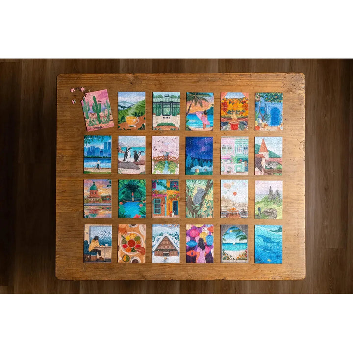 The Memory Trunk Set of 24 99 Piece Mini Jigsaw Puzzles Trevell 2